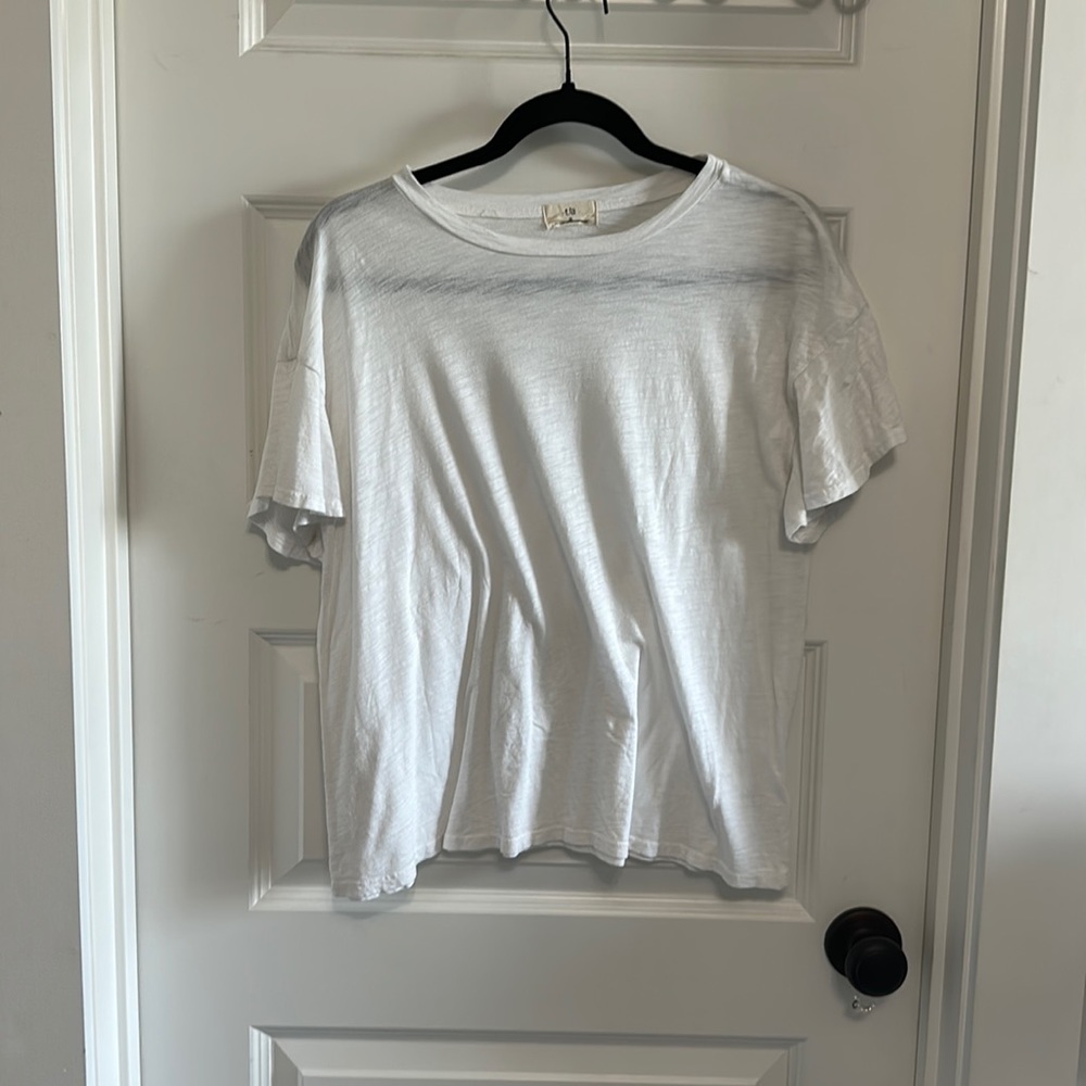 Anthropologie Flutter Sleeve Top Medium